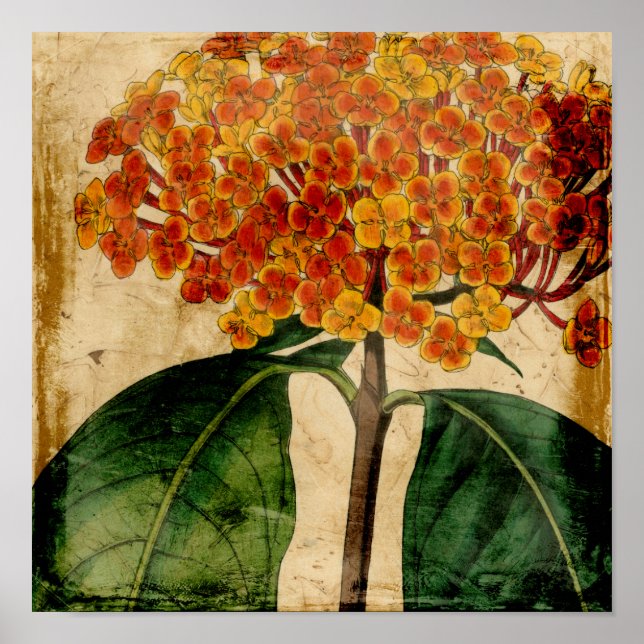 Poster Vibrant Floral I (Frente)