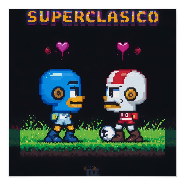 Pôster Vibrant "Less Is More" Abstract Graphic (Frente)