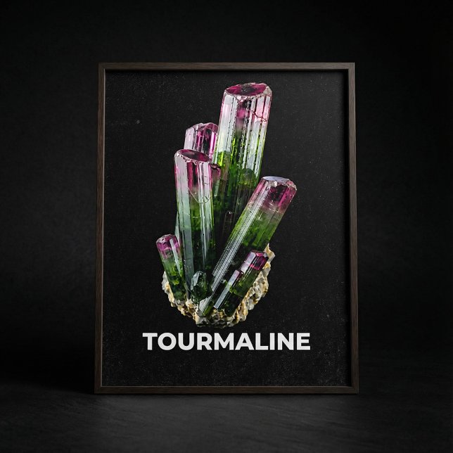 Poster Vibrant Tourmaline Crystal (Criador carregado)