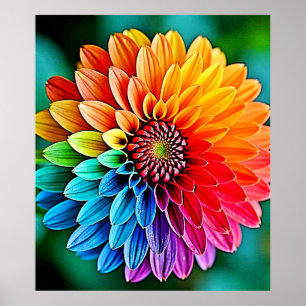 Poster Vibrante Bloom de Esperança e Joy Design