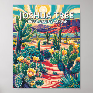Poster Vibrante Cacto do Parque Nacional Joshua Tree Pers