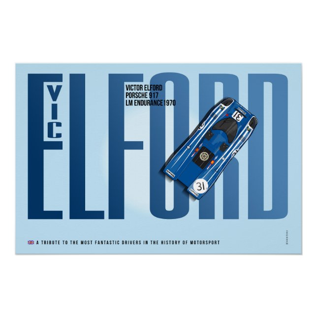 Pôster Vic Elford P 917 Tribute (Frente)