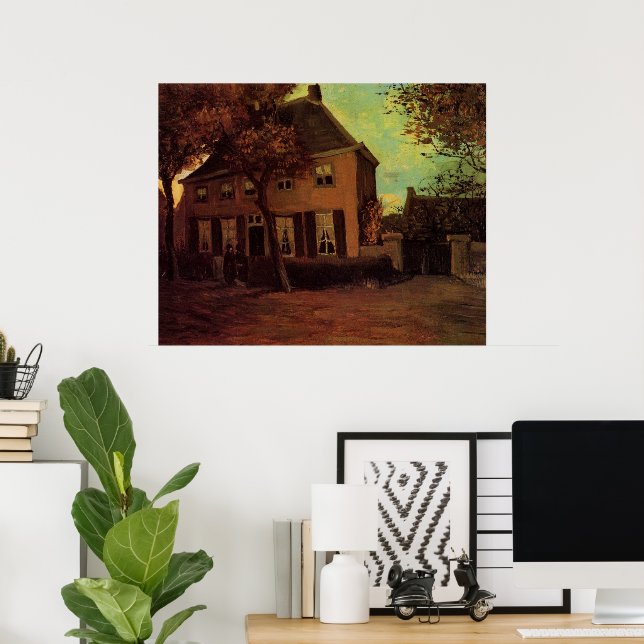 Poster Vicarage em Nuenen por Vincent van Gogh (Escritório em casa)