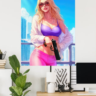 Poster Vice Baby – Miami Heat with a Killer Smile