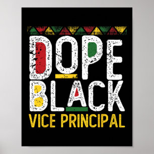 Poster Vice-Diretor Negro de Drogas Mês da História Negra