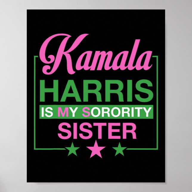 Poster Vice-Presidente Kamala Harris É Minha Irmã Irmã Da (Frente)