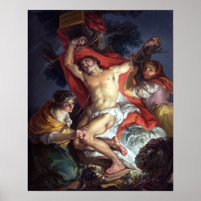 Poster Vicente López y Portaña Santo Sebastian (Frente)