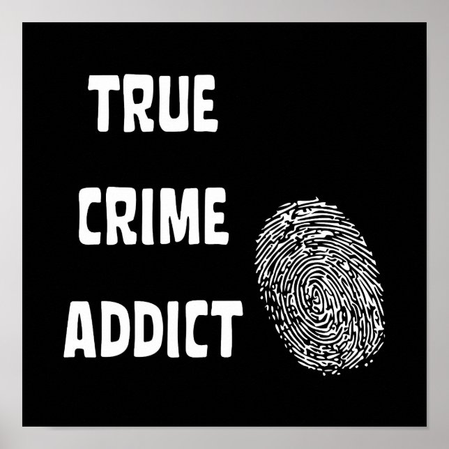 Poster Viciado em crimes reais (Frente)