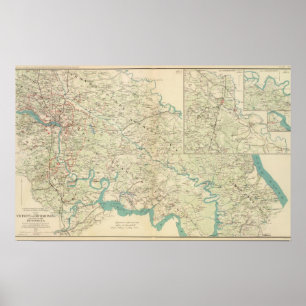 Poster Vicinity Richmond, Va, Peninsula