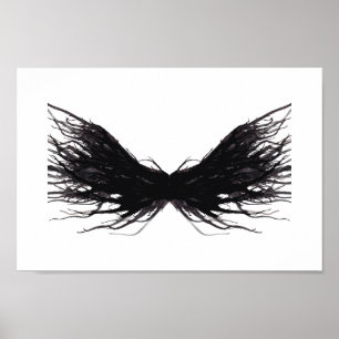Poster Vícios e Virtudes Arte Abstrata de Tinta Alcoólica