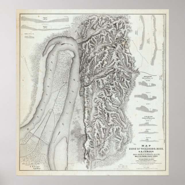 Poster Vicksburg, Missouri (Frente)