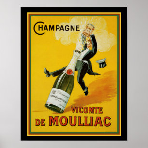 Pôster Vicomte de Moulliac Champagne 16 x 20