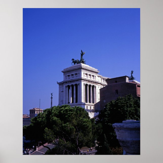 Poster Victor Emmanuel segundo Monumento Roma (Frente)