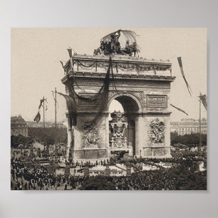 Poster Victor Hugo - Arco de Triomphe - Paris 1885
