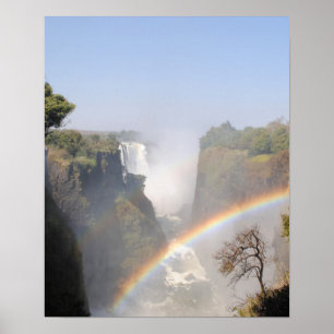 Poster Victoria Falls Rainbow