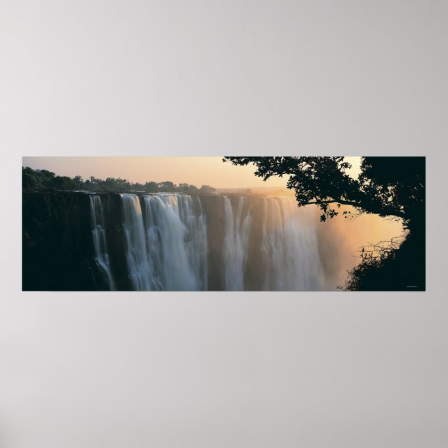 Poster Victoria Falls, Zimbabué, África (Frente)