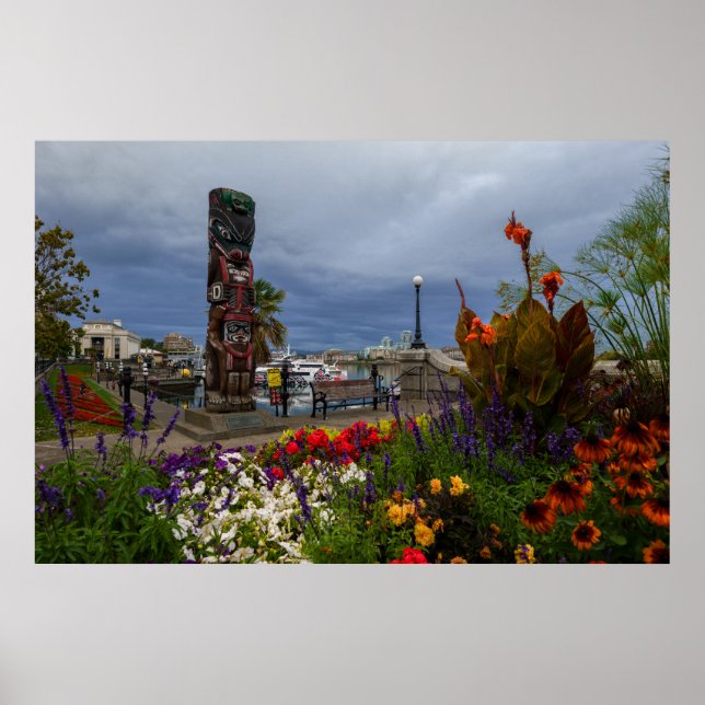 Poster Victoria Harbor, Colúmbia Britânica, Vancouver Isl (Frente)
