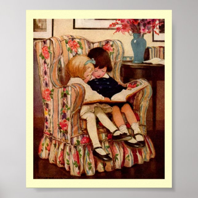 Pôster Victorian Children Story Book Art Print (Frente)