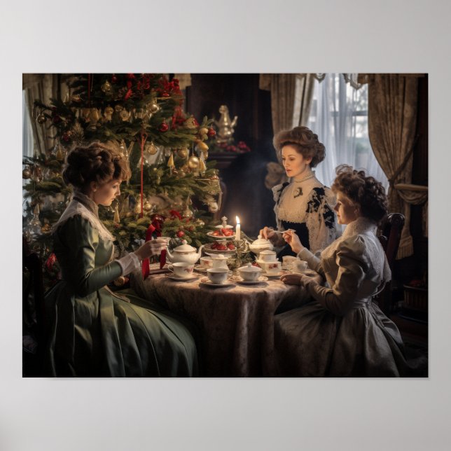 Poster Victorian Christmas Tea Party (Frente)