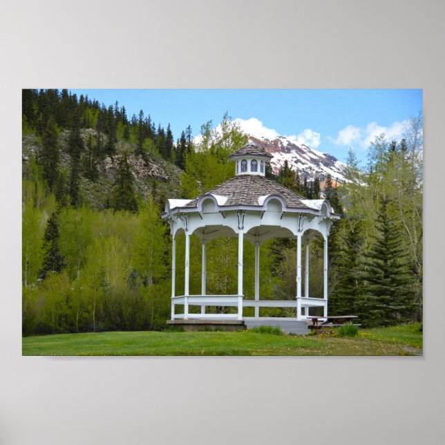 Poster Victorian Gazebo, Silverton, Colorado (Frente)
