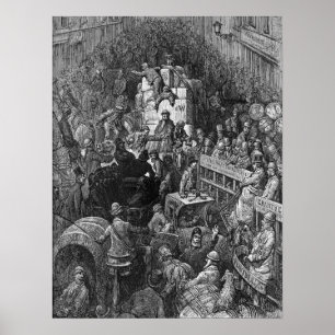 Poster Victorian Londres - uma cidade Throughfare