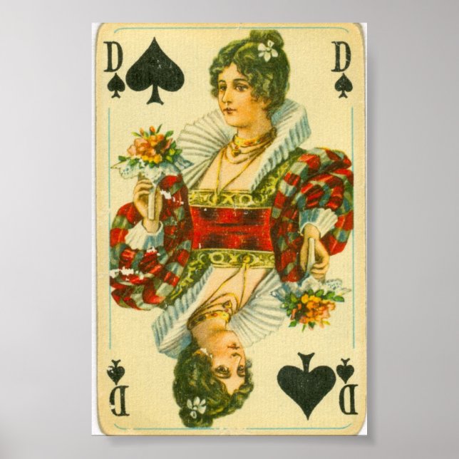Poster Victorian Queen of Spades (Frente)