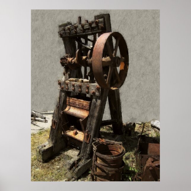 Poster VICTORIAN STAMP MILL for DOURADO MINING (Frente)