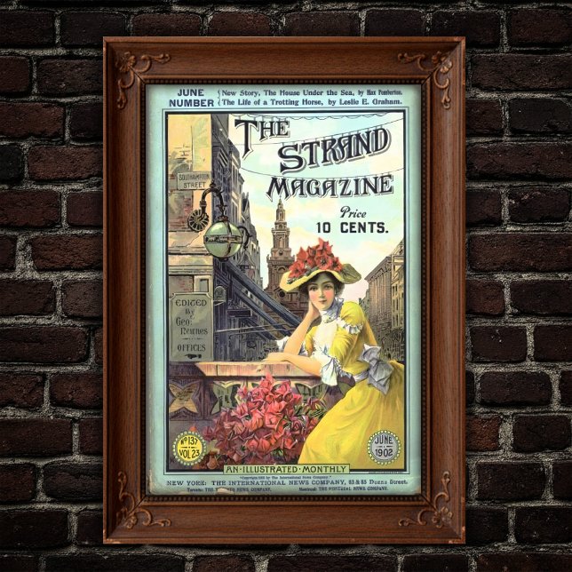 Poster Victorian Strand Magazine Cover Illustration (Criador carregado)