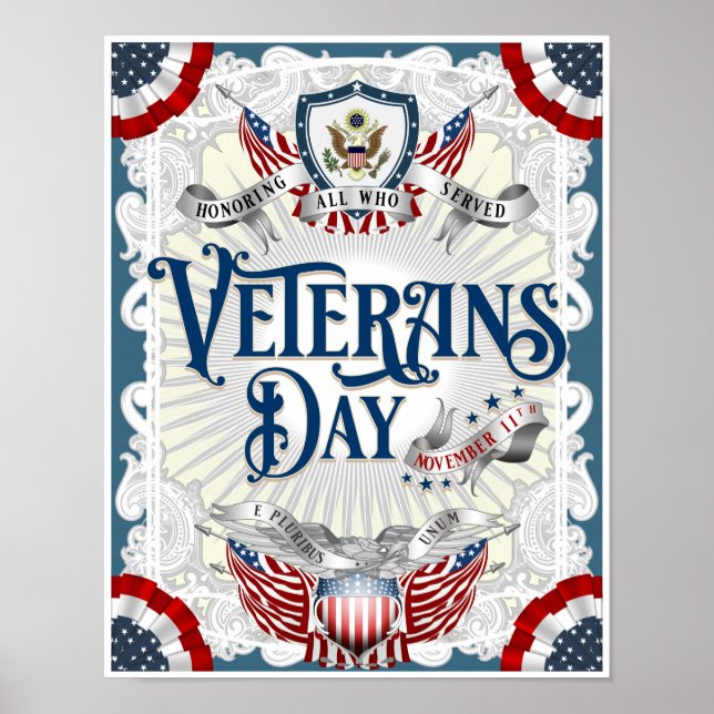 POSTER VICTORIAN VETERANS DAY (Frente)