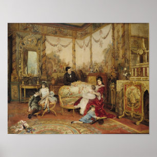 Pôster Victorien Sardou e sua família