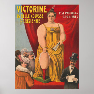 Poster Victorine, A Linda Mulher Grande Parisiense