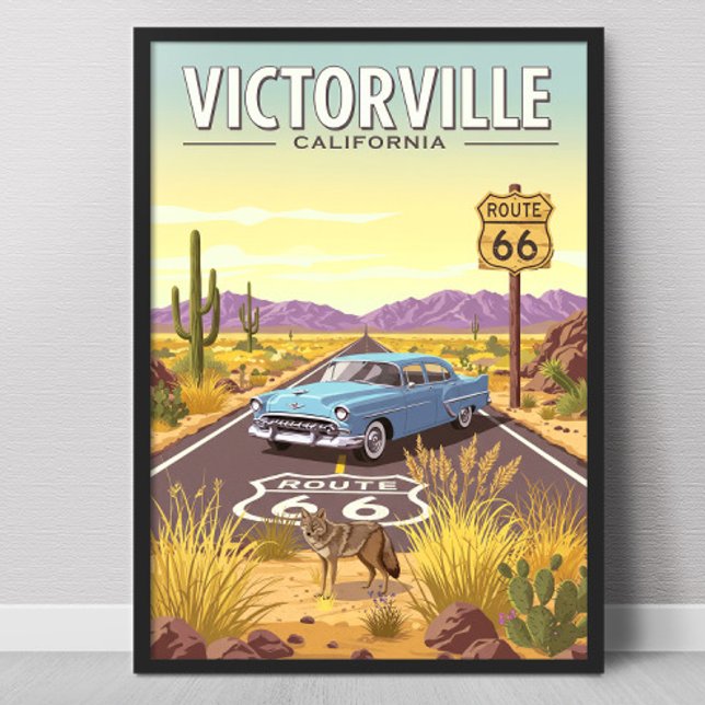 Poster Victorville Califórnia Antiga (Criador carregado)