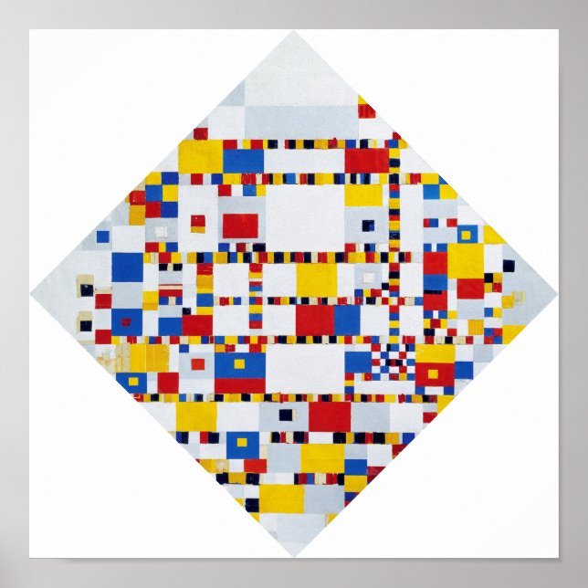 Poster Victory Boogie Woogie, Mondrian (Frente)