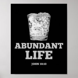 Poster Vida Abundante - John 10:10