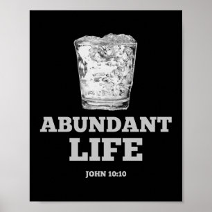 Poster Vida Abundante - John 10:10