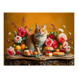 Pôster Vida Clássica Estática com o Ganho e a Aliança da 