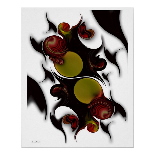 Pôster "Vida contínua com contraste acidental", Poster (Frente)