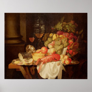 Poster Vida contínua com lagosta