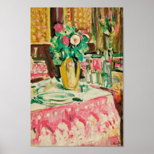 Poster Vida contínua com Rosas   George Leslie Hunter