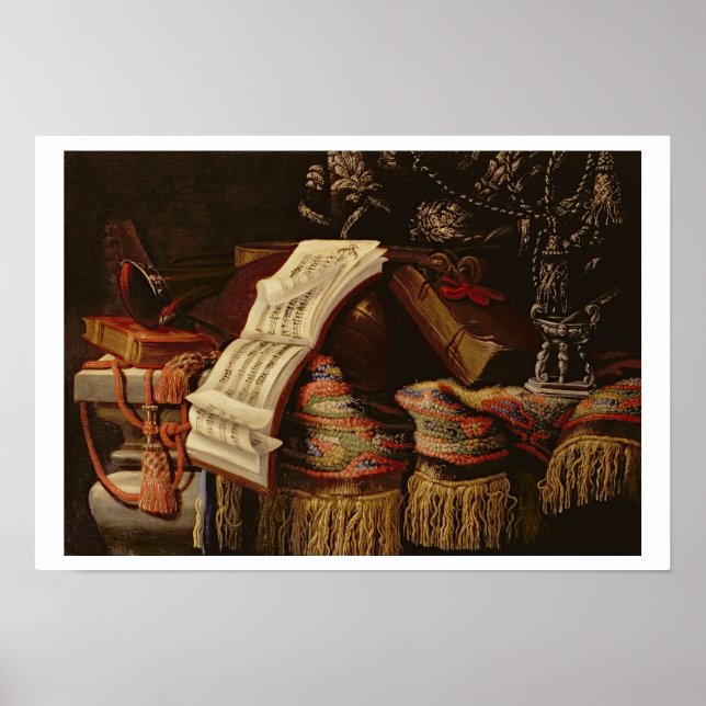 Pôster Vida contínua com um Livro de Música Folha (Frente)