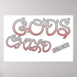 Poster Vida Cristã Infantil de Deus