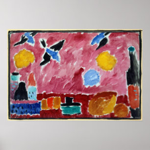 Pôster Vida de Alexej von Jawlensky Ainda com garrafa,