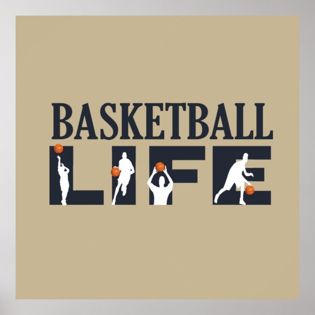 Poster vida de basquete (Frente)