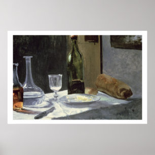 Pôster Vida de Claude Monet ainda com garrafas