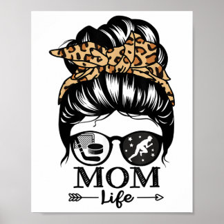 Poster Vida de Mãe Cabelo Desgrenhado Funny Hockey Atleti