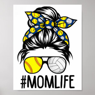 Poster Vida de Mãe Softll Volleyll Dia das Mães Coque Des