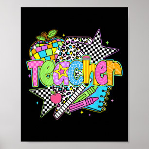 Poster Vida de Professor Inspirador Volta às Aulas Ensine