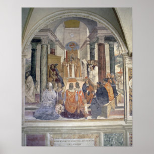 Pôster Vida de St. Benedict (fresco) (detalhe)