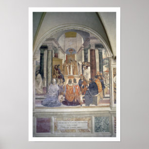 Pôster Vida de St. Benedict (fresco) (detalhe)