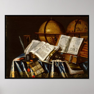 Pôster Vida de "Vanitas" ainda - Adam Bernaert (1665)